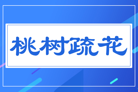 桃樹(shù)疏花