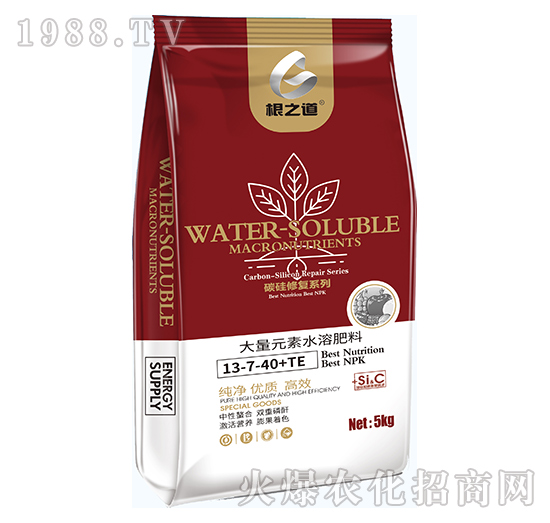 大量元素水溶肥料13-7-40+TE-根之道