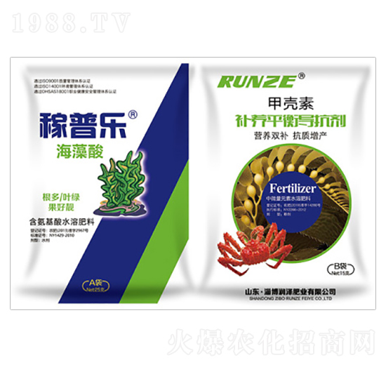 海藻酸+甲殼素-稼普樂-潤(rùn)澤肥業(yè)