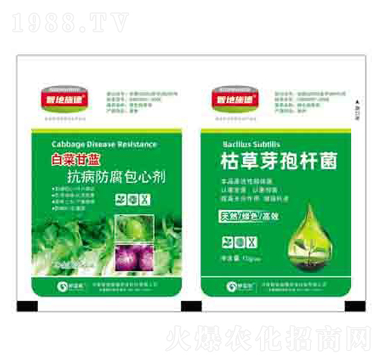 白菜甘藍(lán)抗病防腐包心劑+枯草芽孢桿菌 潤澤