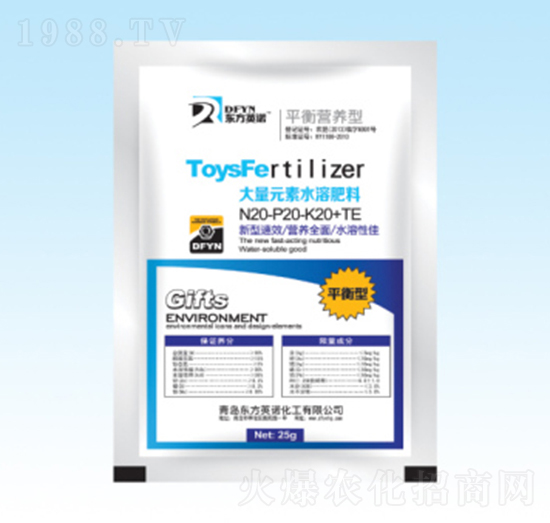 大量元素水溶肥料20-20-20+TE-東方英諾