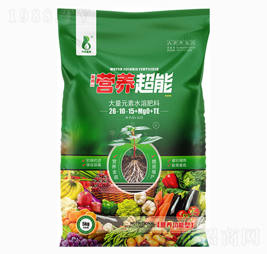 大量元素水溶肥料26-10-15+MgO+TE-營(yíng)養(yǎng)超能-中農(nóng)奧邦