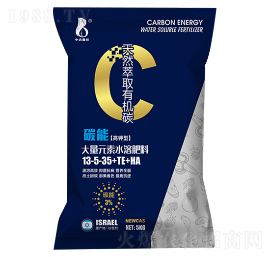 碳能高鉀型大量元素水溶肥料13-5-35+TE+HA-中農奧邦