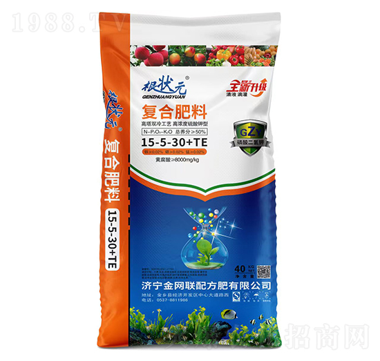 硫酸鉀型復合肥料15-5-30+TE-根狀元-金網聯(lián)
