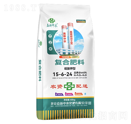 硫酸鉀型復(fù)合肥料15-6-24-嘉新中農(nóng)